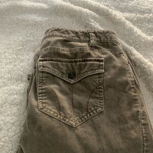 LOFT Tan Corduroy Boot Cut Pants